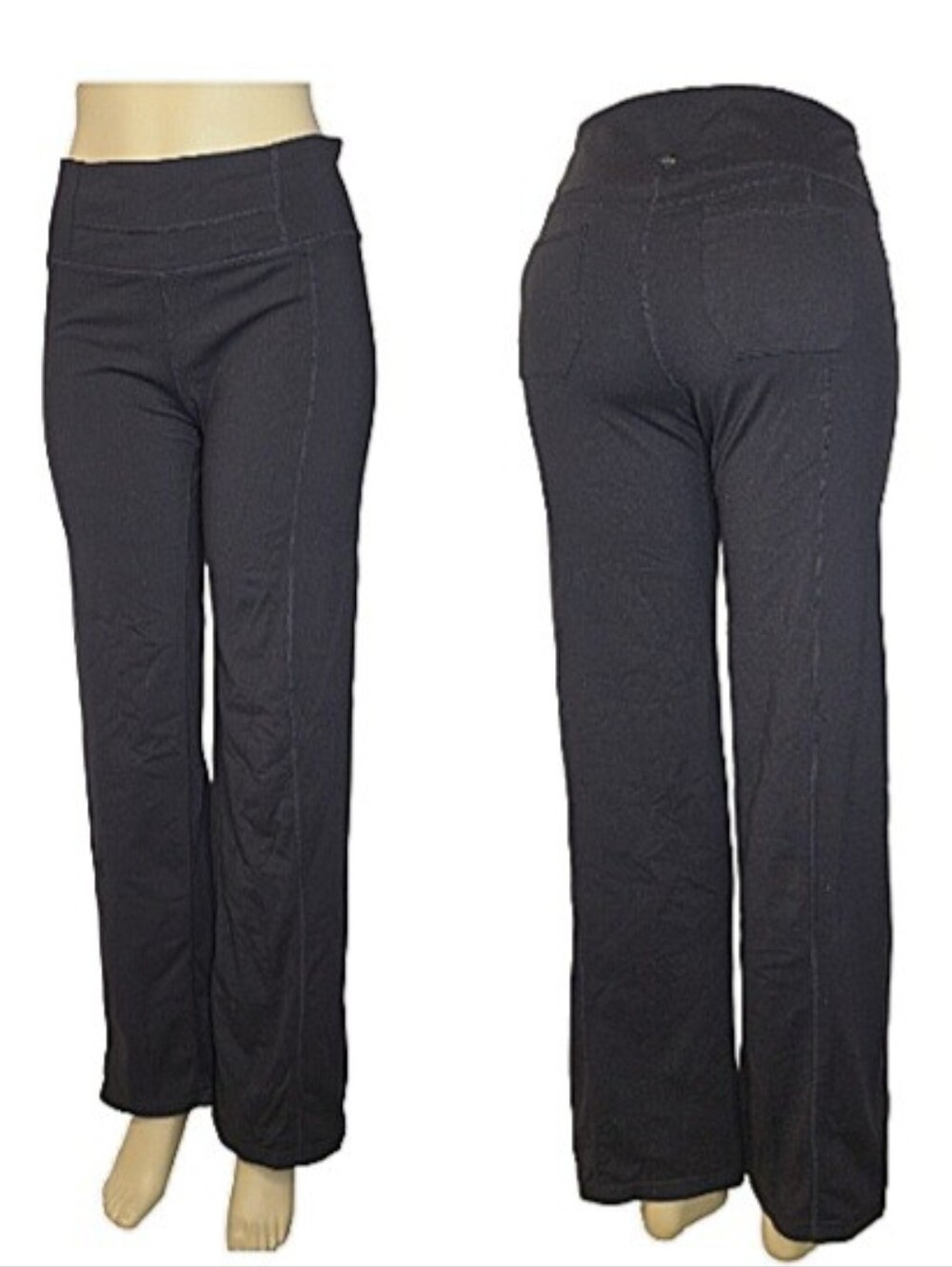 prAna Women's Black Flare Athletic Yoga Pants Size Small